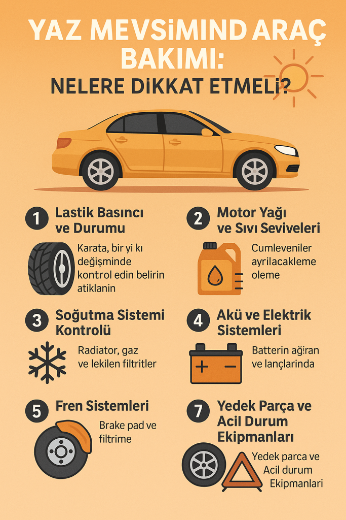 Yaz Mevsiminde Araç Bakımı